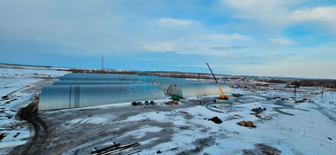 12 зернохранилищ на 20 000 м²